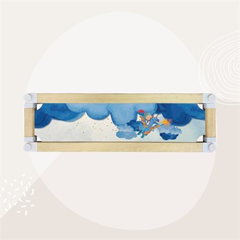 KING CROWN  KOYU MAVİ ÇADIRLI LOFT BARİYER