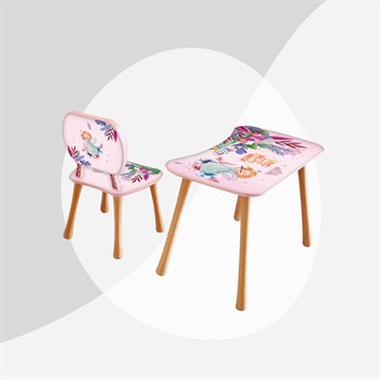 Melekler Sandalyeli Aktivite Masa Seti (2-4 Yaş)