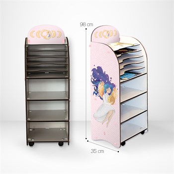 MOON FAIRY LOU KİTAPLIK - SEPERATÖRLÜ