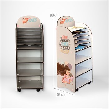 PETTING KİTAPLIK - SEPERATÖRLÜ