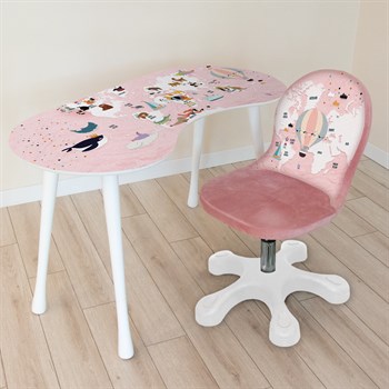 WORLD MAP KIZ ÇALIŞMA MASA SETİ