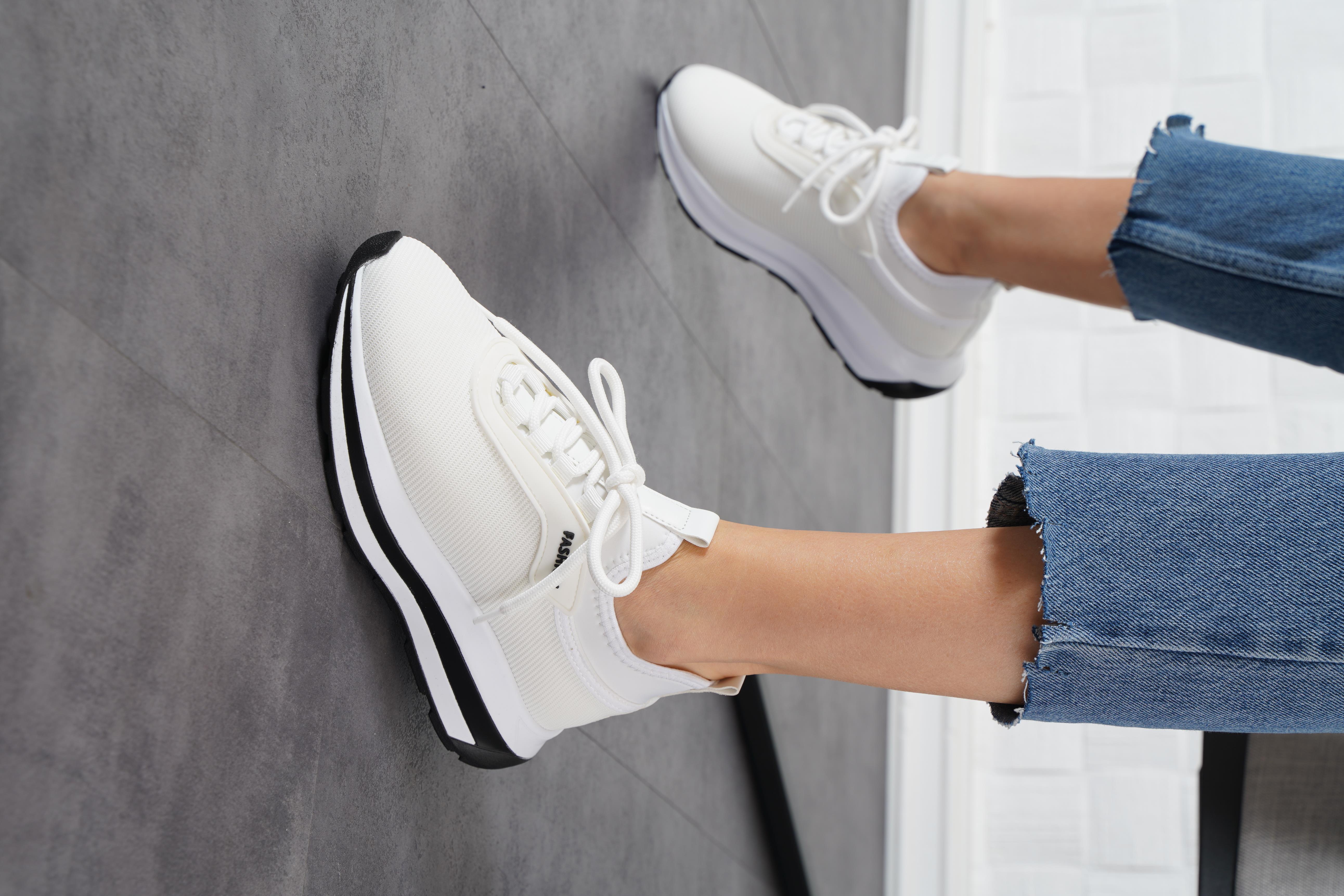 Jessey Yan Fashion Kadın Spor Ayakkabı Beyaz