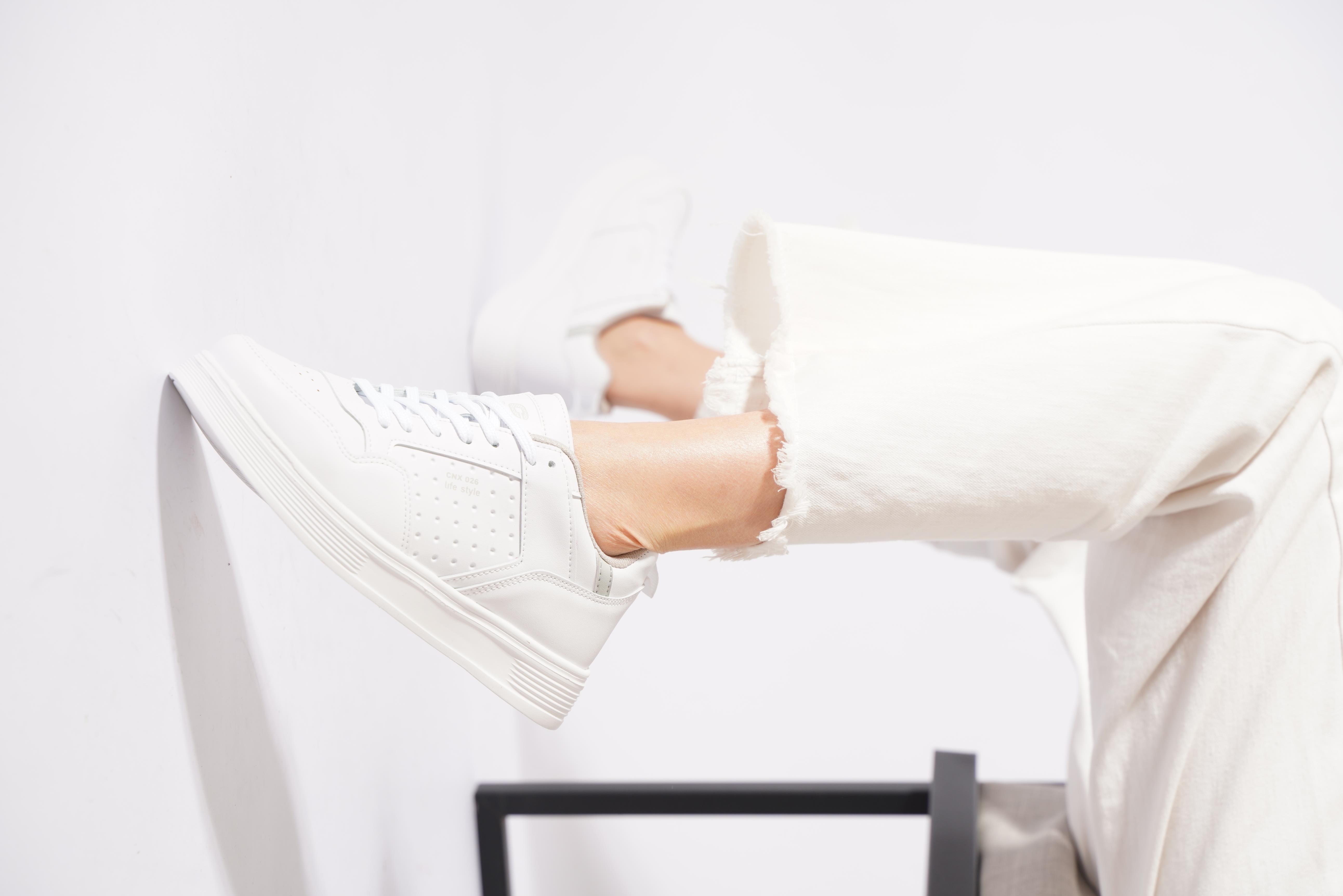 Onpaste Ayna Baskılı Air Kadın Spor Ayakkabı Beyaz