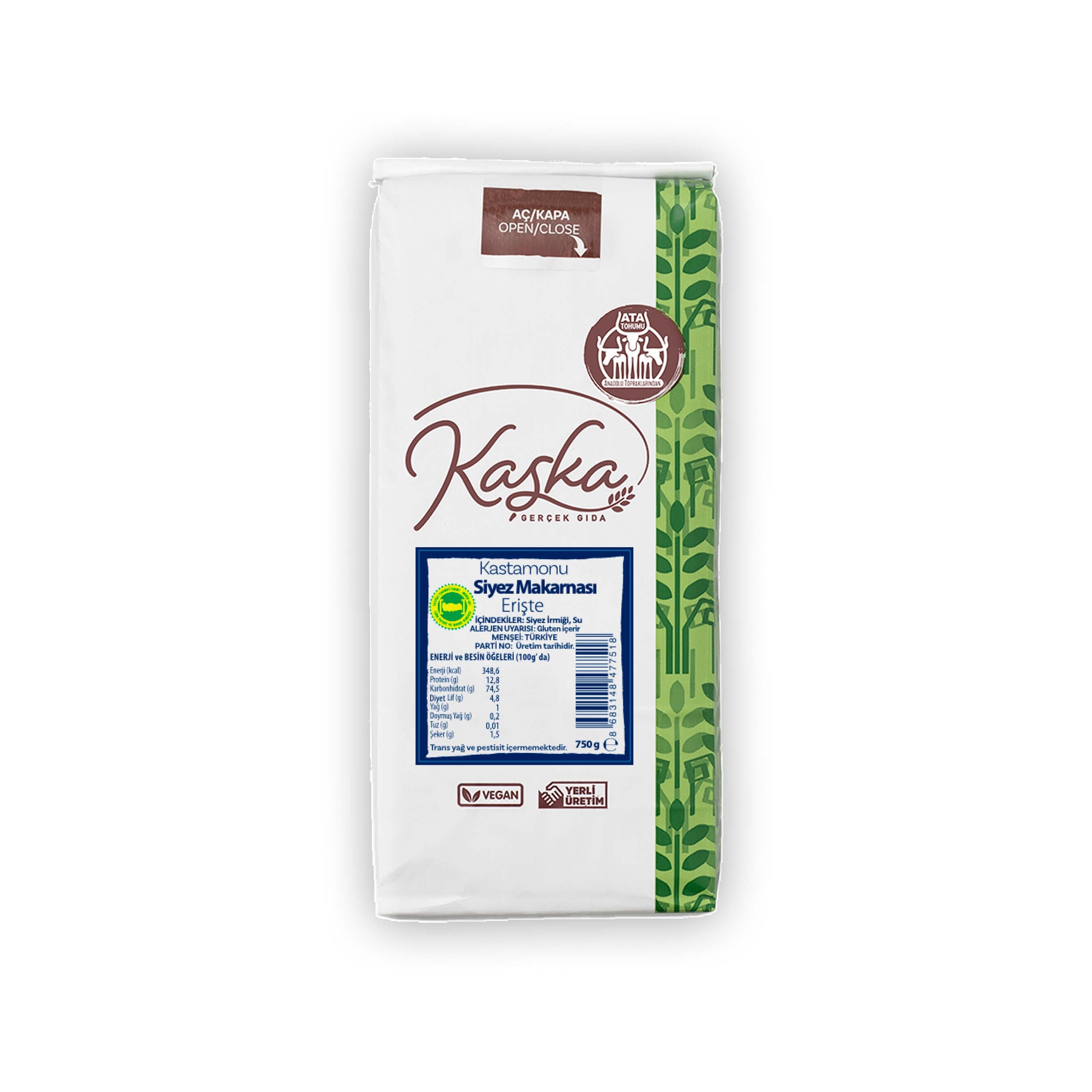Siyez Makarnası Erişte 750 gr