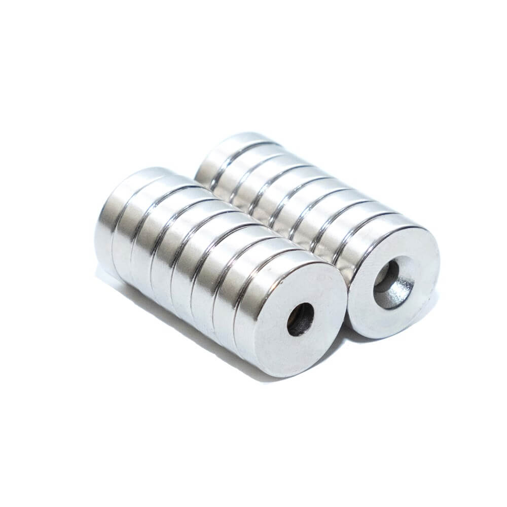 15mm X 5mm - Havşa Delikli Neodyum Mıknatıs - Metrik 10/5,5