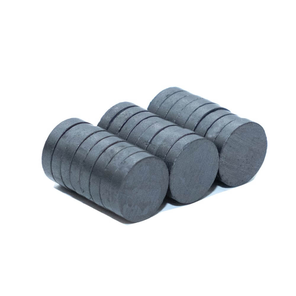 18mm Çap x 3mm Kalınlık - Ferrite Kömür Mıknatıs