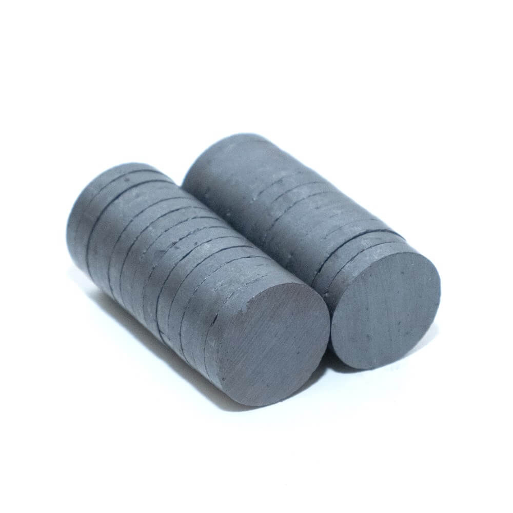 17mm Çap x 3mm Kalınlık - Ferrite Kömür Mıknatıs