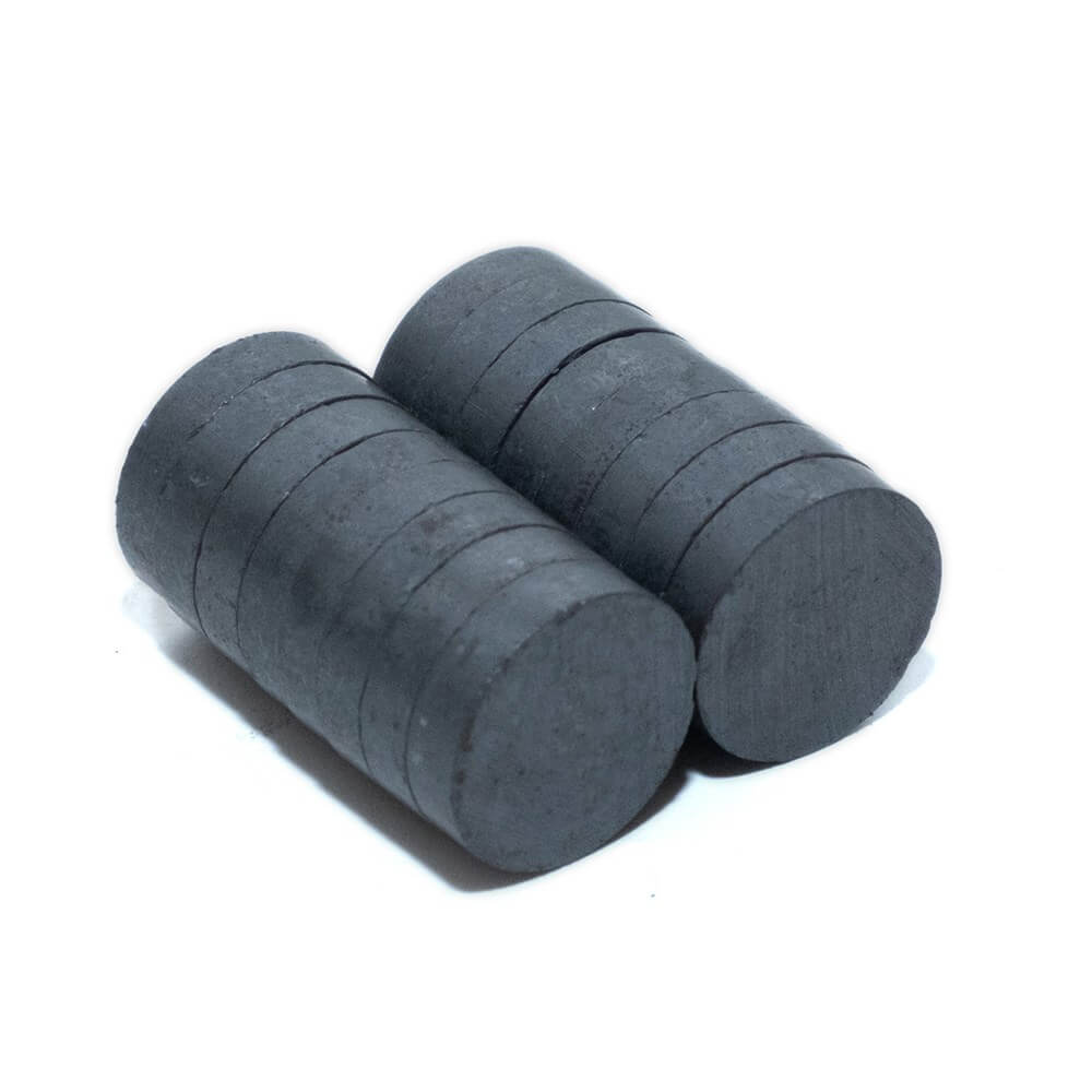 18mm Çap x 4mm Kalınlık - Ferrite Kömür Mıknatıs