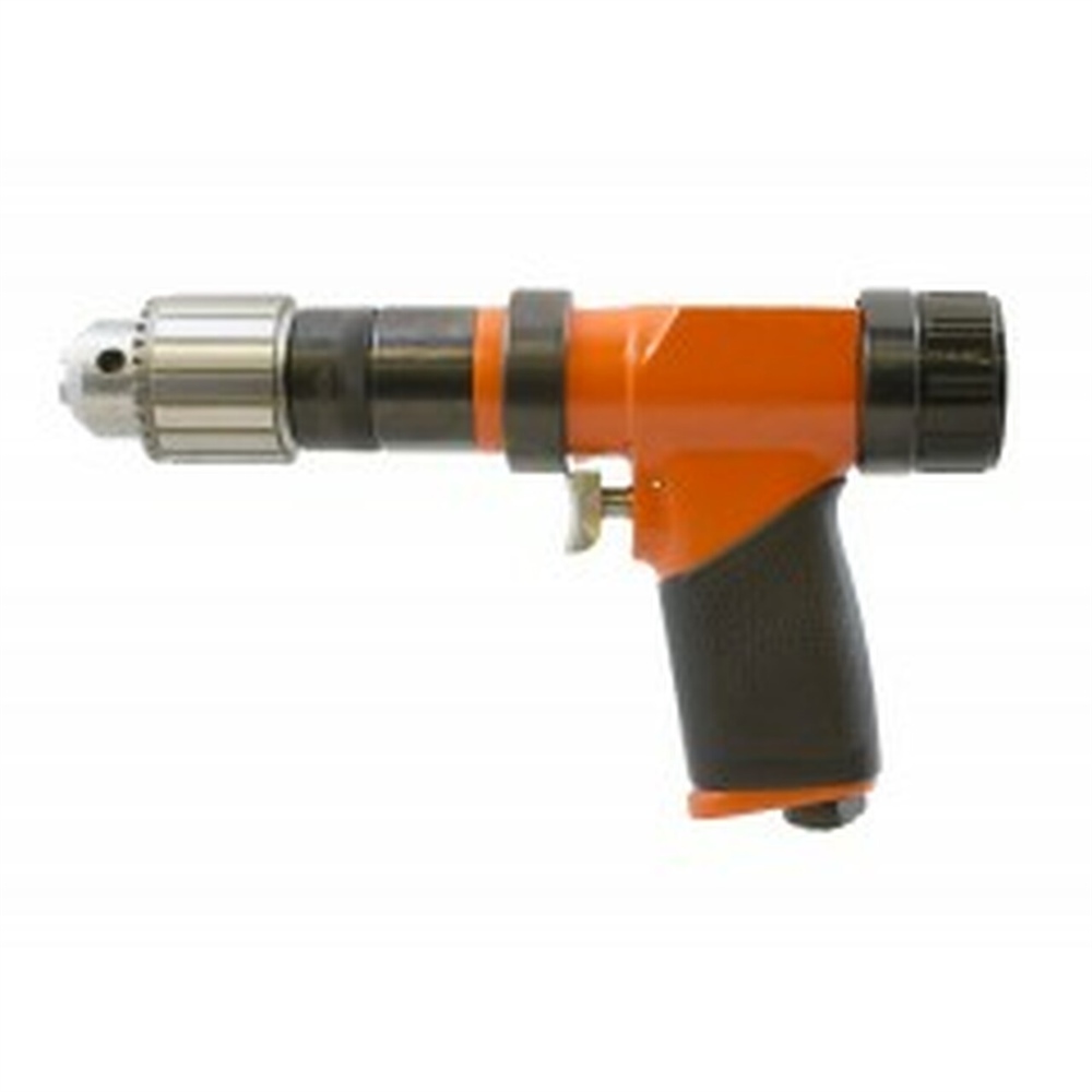 Cleco 135DPV14B50 Değişken Hızlı Tabanca Tutacağı Pnömatik Matkap | 135DPV Serisi | 1.250 RPM | Alüminyum Gövde | Arka Egzoz