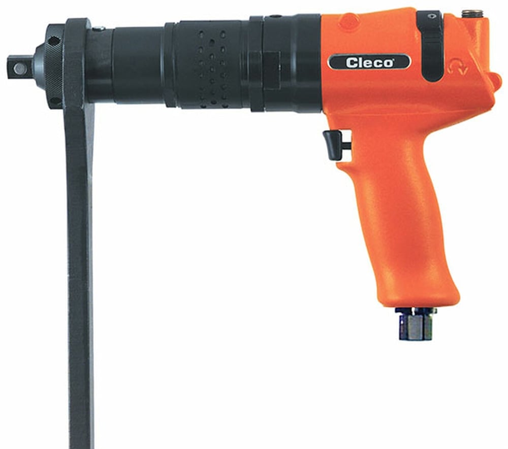 Cleco 64TTS345D6 Tersinir Durak Tabanca Tutacağı Swingbar Nutrunner | 64 Serisi | Tetik Başlat | 70 RPM | 254 (ft-lb) Maks Tork | 3/4