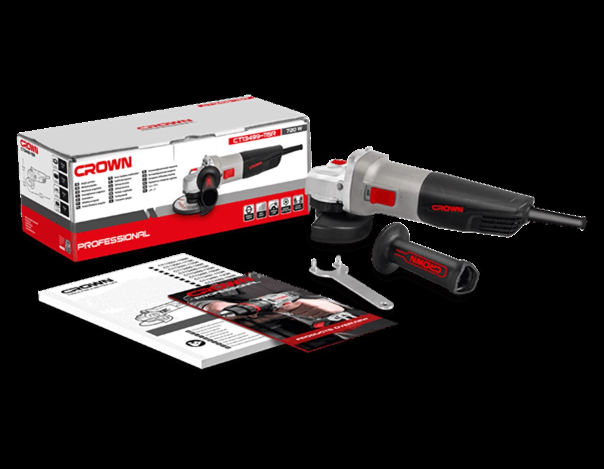 Crown Avuç Taşlama
720 W - 115 mm