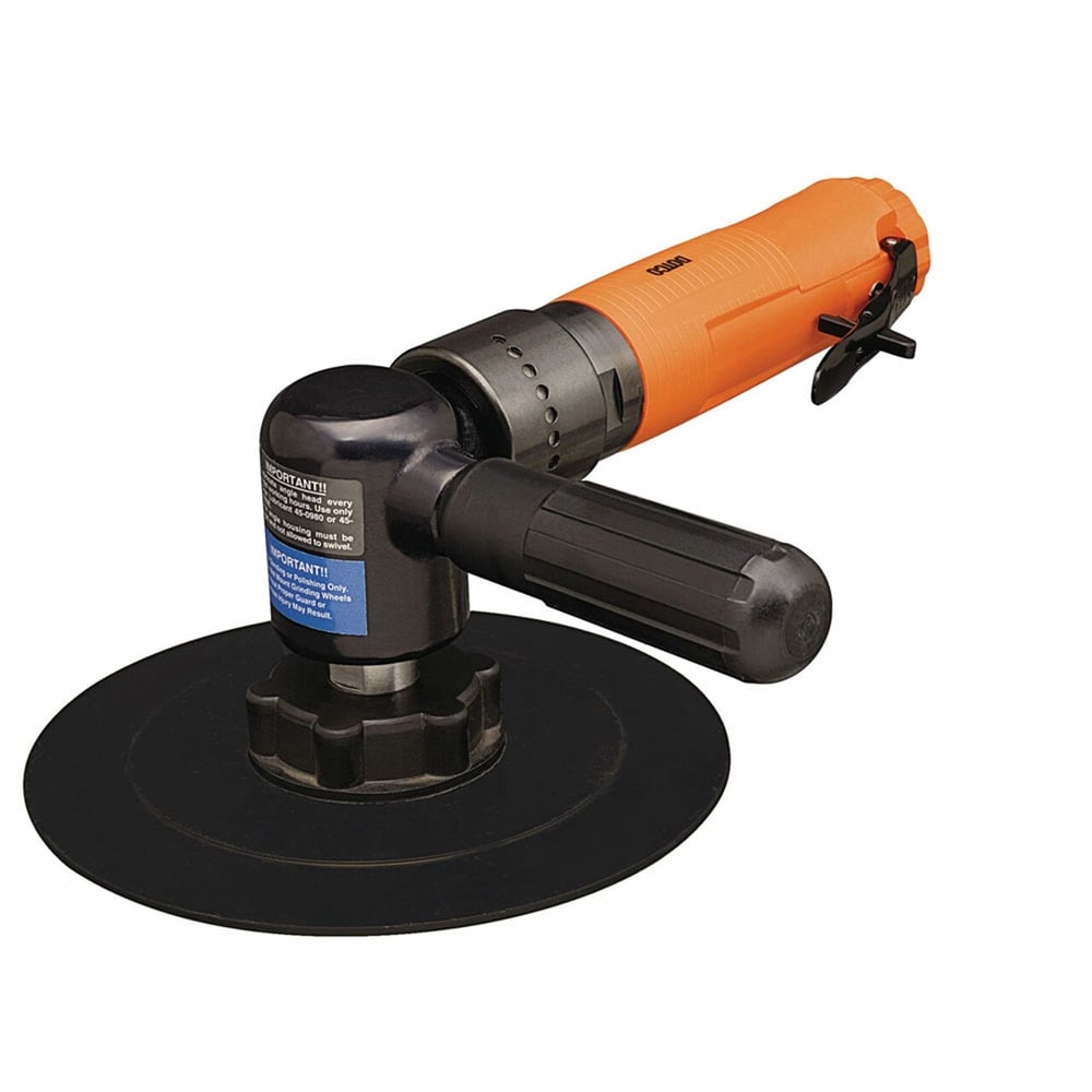 Dotco 10L275280 Ağır İş Başlı Dik Açılı Zımpara | 10-27 Serisi | 0,9 HP | 11.000 RPM | Alüminyum Gövde | Ön Egzoz