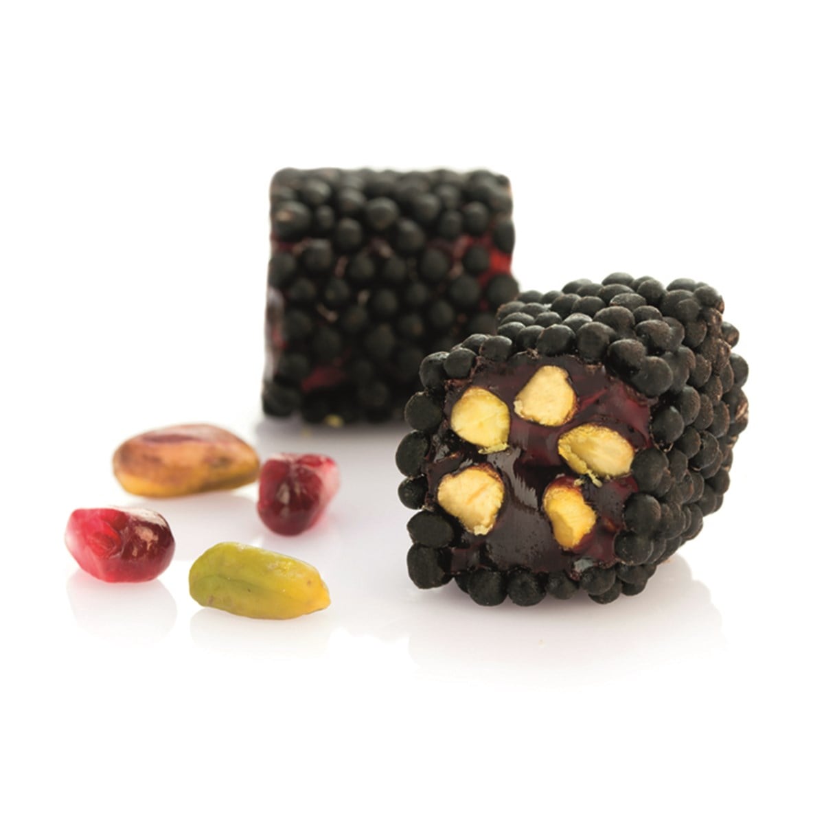 TURKISH DELIGHT POMEGRANATE FLAVOR COATED CHOCOLATE CRISPY