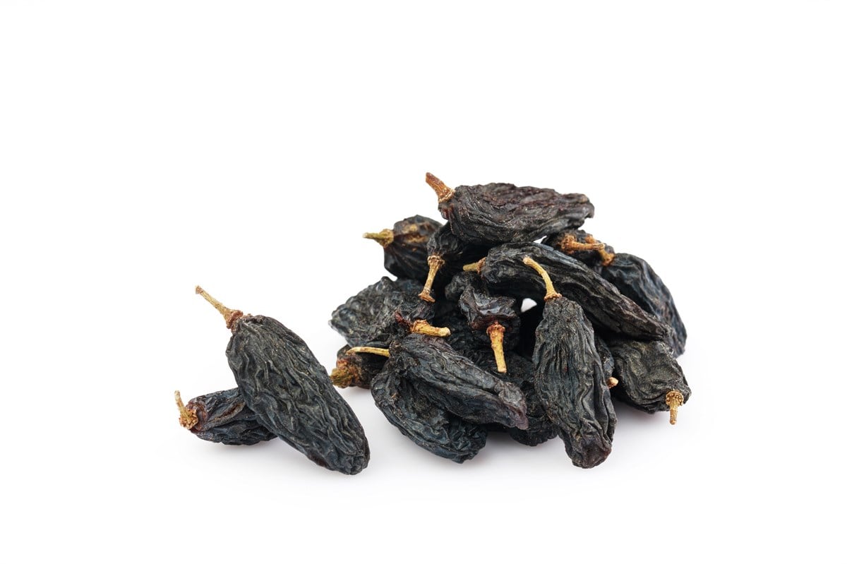 SELECTED BLACK RAISIN WITH TAIL