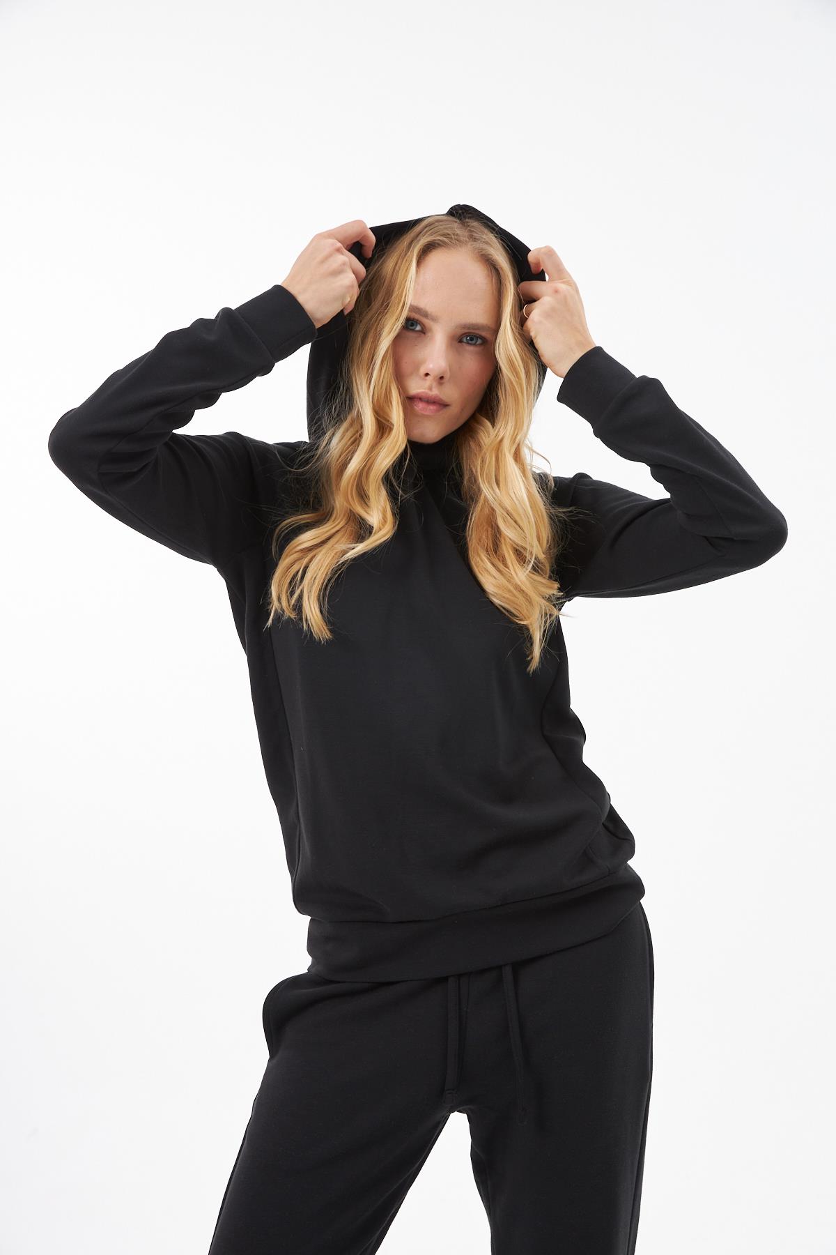 Siyah Modal Sweatshirt