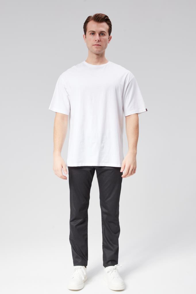 DENIMFIELD Erkek Regular Fit Boru Paça Kanvas Pantolon 2405838