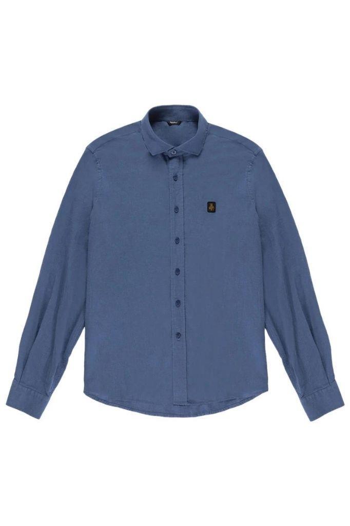 DENIMFIELD Erkek Regular Fit Keten Gömlek 2405832