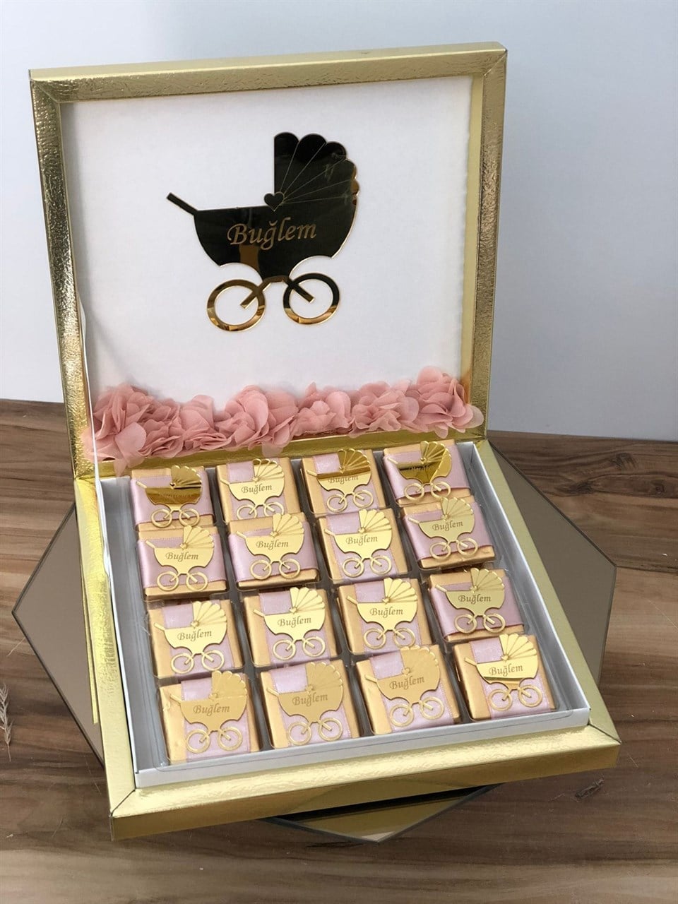 32li bebek çikolatası kız bebek erkek bebek doğum günü mevlüt çikolatası
