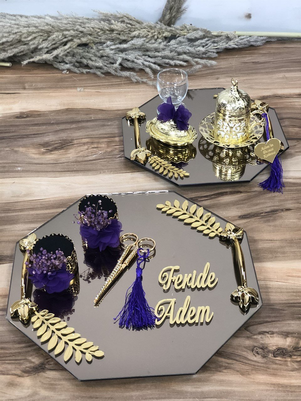 Söz Tepsisi, Nişan Tepsisi, Yüzük Tepsisi, Isteme Tepsisi, Damat Fincanı, Damat Kadehi,damat Tepsisi