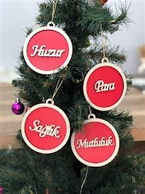 13 parça yılbaşı çam ağacı süsü ahşap yeni yıl süsü dekoratif süs