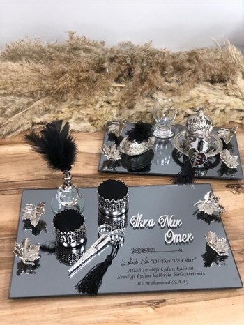 2 li tepsi takımı - Gümüş