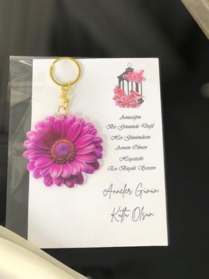 20 Adet Anahtarlık Anneler Günü Hediyesi, Velilere Öğretmenlere Personele Epoksi Baskı Anahtarlık