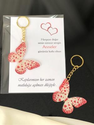 20 Adet Anneler Günü Hediyesi Herşeye Değer Senin Sonsuz Sevgin Anahtarlık Anneme Öğretmene Hediye