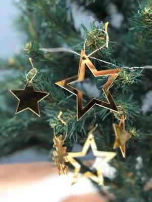 4 Adet Gold Pleksi Yılbaşı Çam Ağacı süsü