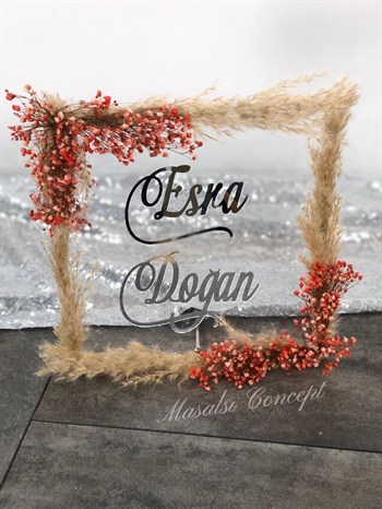 Cipso Süslemeli Pleksi İsimlik - Gold