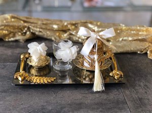 Damat Kahvesi, damat fincanı tepsisi, tuzlu kahve fincanı