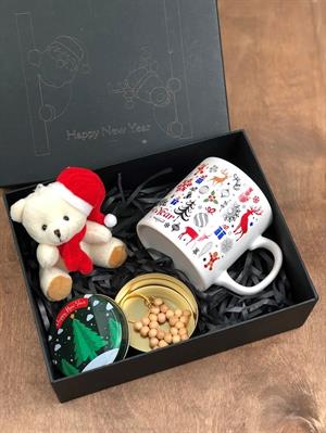 kutu içinde yeni yıl yılbaşı hediye seti sevgiliye yılbaşı hediyesi anneye eşe arkadaşa 