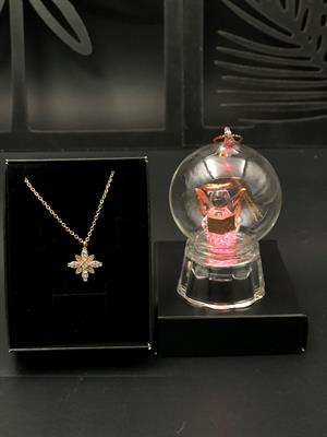 Sevgiliye Sevgililer Günü Hediyesi 14 Şubat Eşe Anneye Işıklı Melek Küre, Muhteşem Kolye Hediye Seti