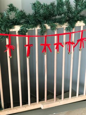 Yeni yıl Kadife Kurdele Gold Zilli Zincir Noel Çam Ağaç Süsü ev dekoru yeni yıl