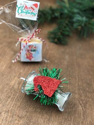 Yeni yıl yılbaşı hediyesi baskılı madlen ve en özel hediyelik mum