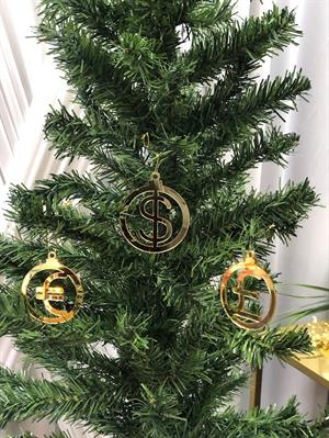 Yılbaşı Çam Ağacı Süsü  Euro Dolar Pound Yeni Yılda Hepsinden Bol Bol Olsun