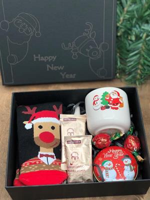 yılbaşı özel kutuda muhteşem yeni yıl yılbaşı hediyesi seti eşe dosta arkadaşa sevgiliye anneye