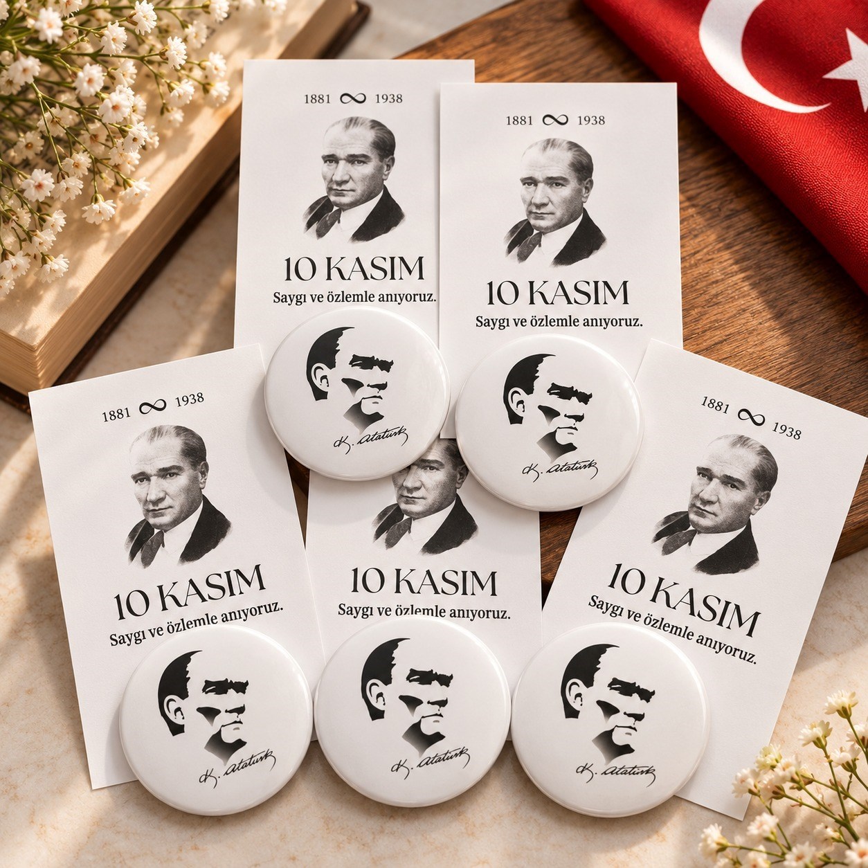 10 Kasım Özel Baskılı Açacak Okul etkinlik gösteri hediyesi açacak