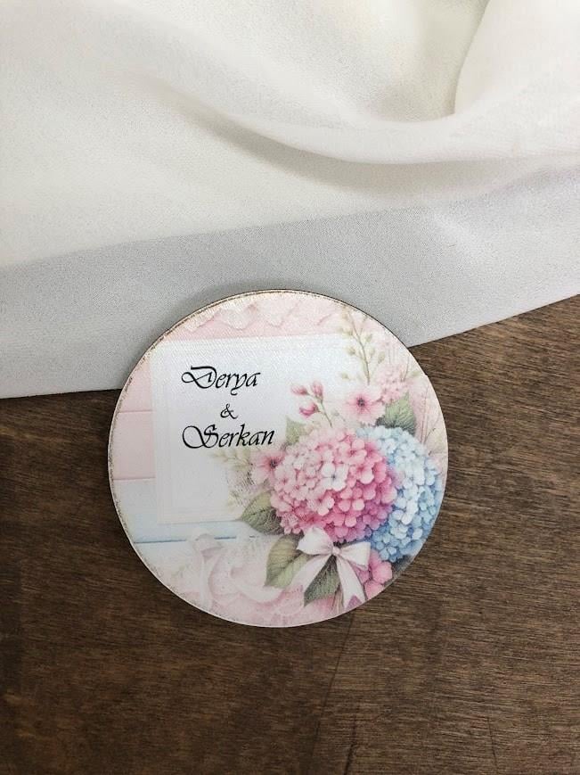 Ahşap Magnet 20 Adet Nikah Magneti Nişan Magneti Kına Magneti Söz Magneti Hediyelik
