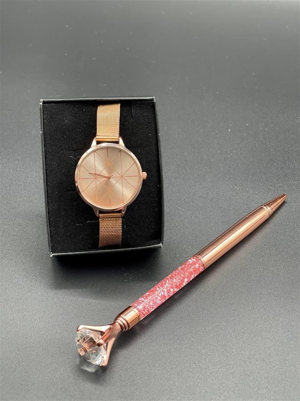 Zarif kalem ve bayan kol saati hediye seti sevgiliye eşe anneye doğum günü  sevgililer hediyesi seti