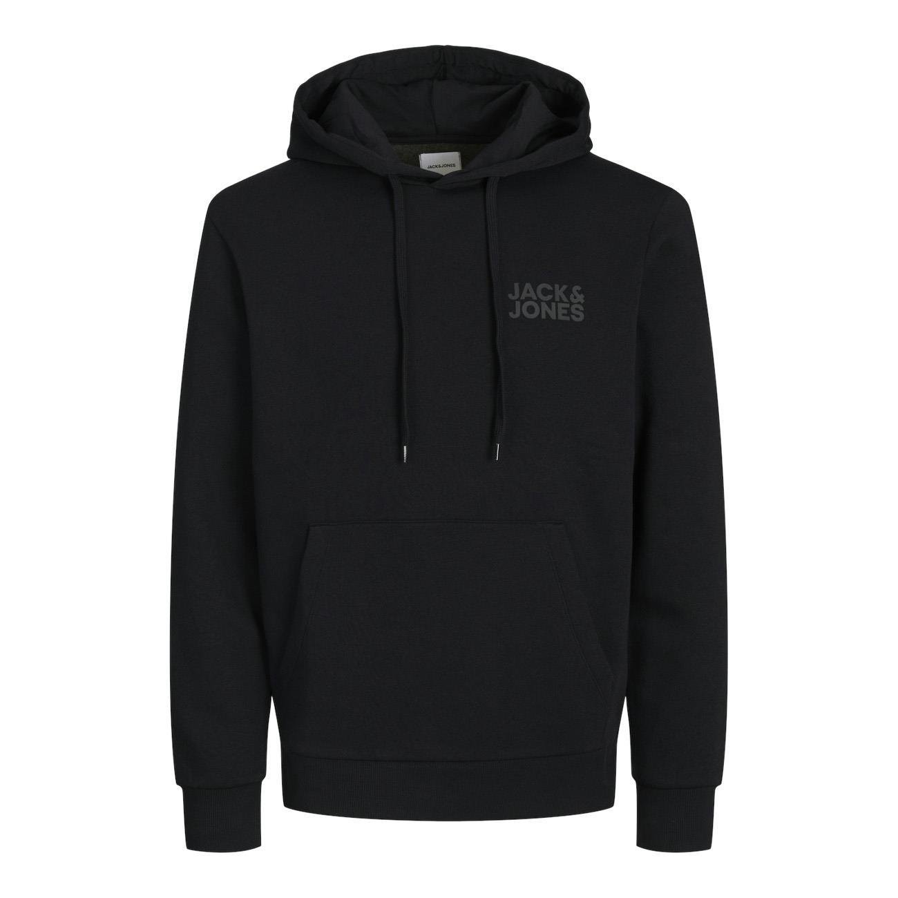 Jack Jones 12152840 Jjecorp Logo Sweat Hood Noos Siyah Kucuk
