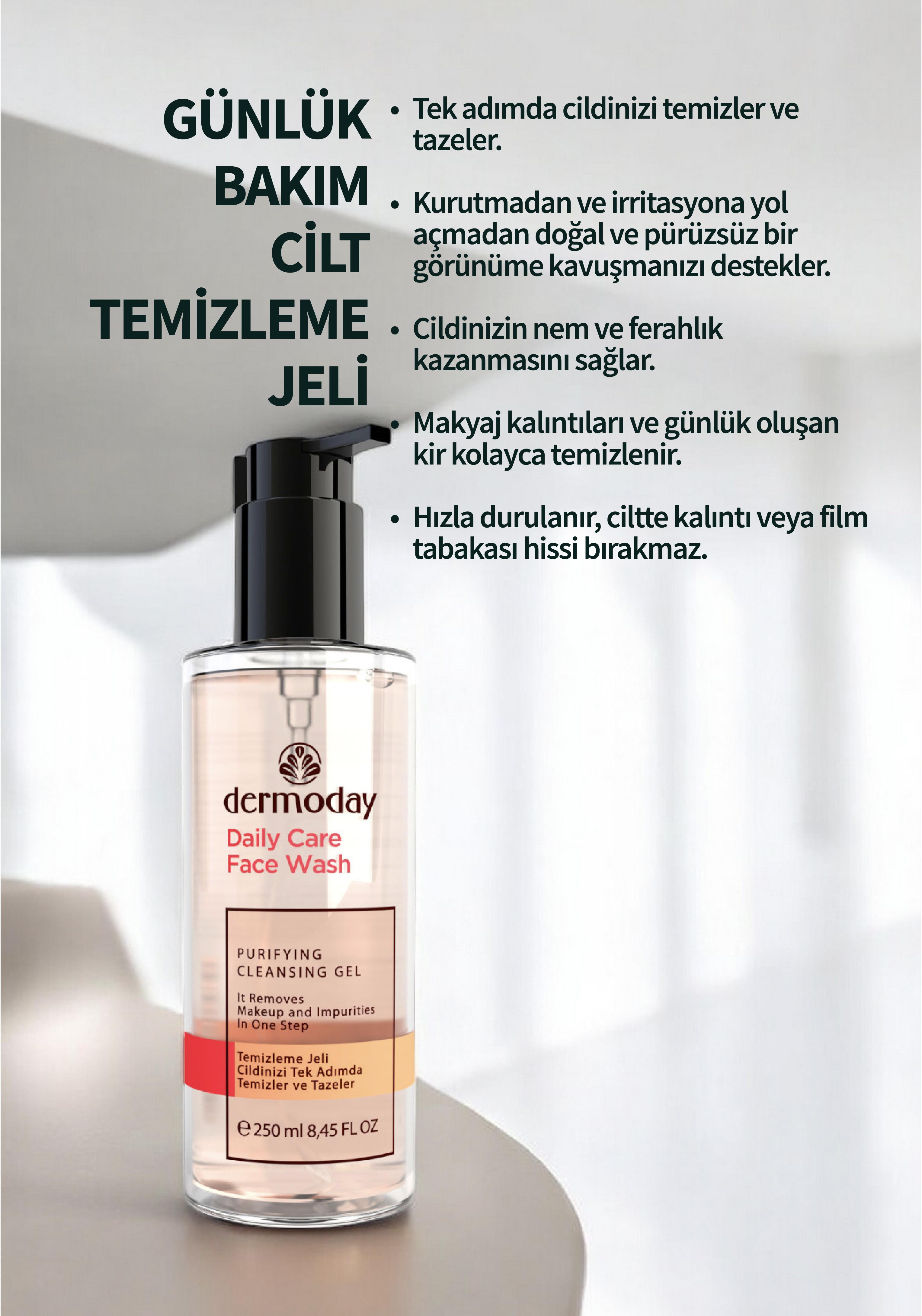 Dermoday Arındırıcı Günlük Cilt Temizleme Jeli 250 ml