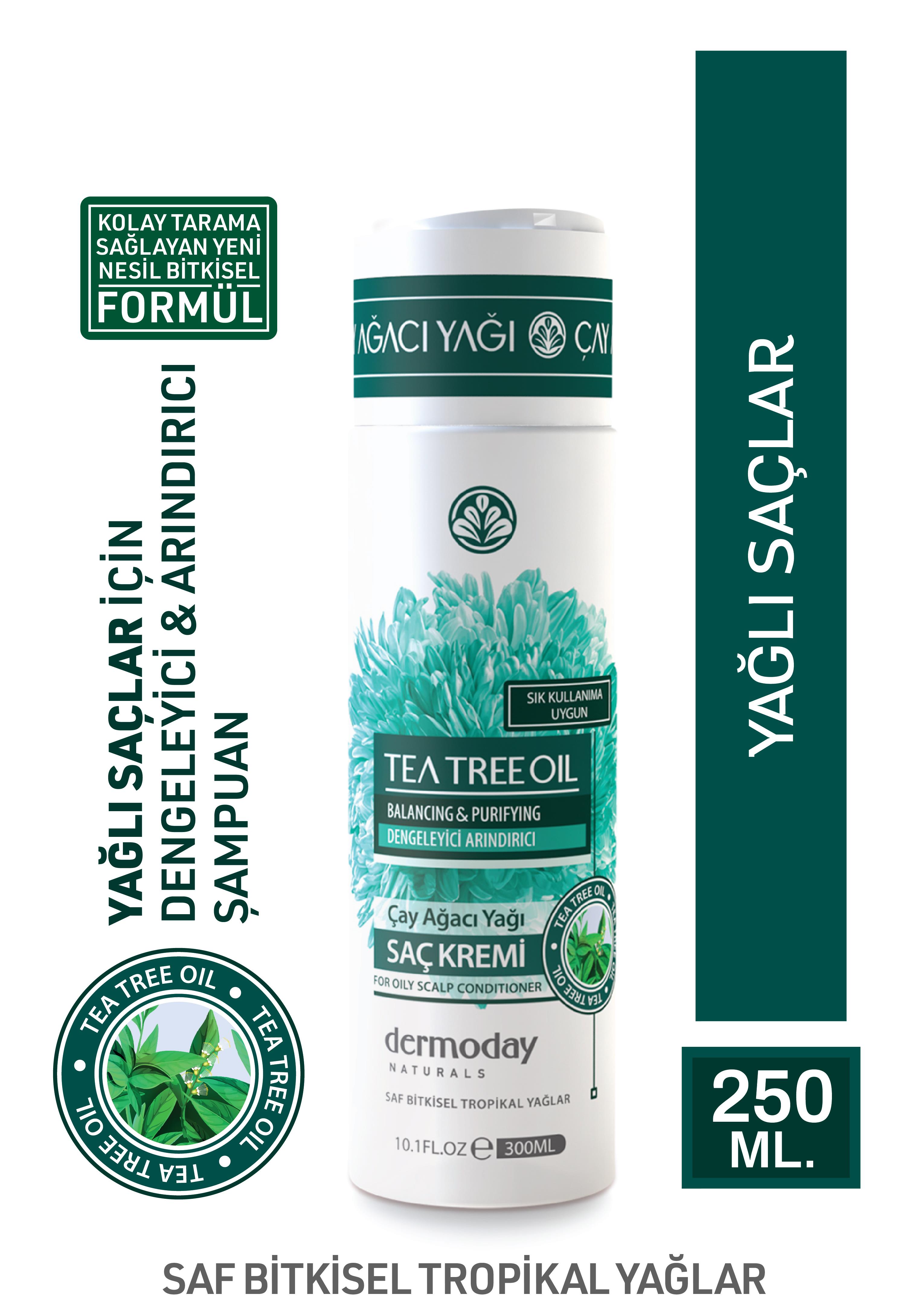 Dermoday Çay Ağacı Yağı Saç Kremi (Conditioner) - Dengeleyici Arındırıcı