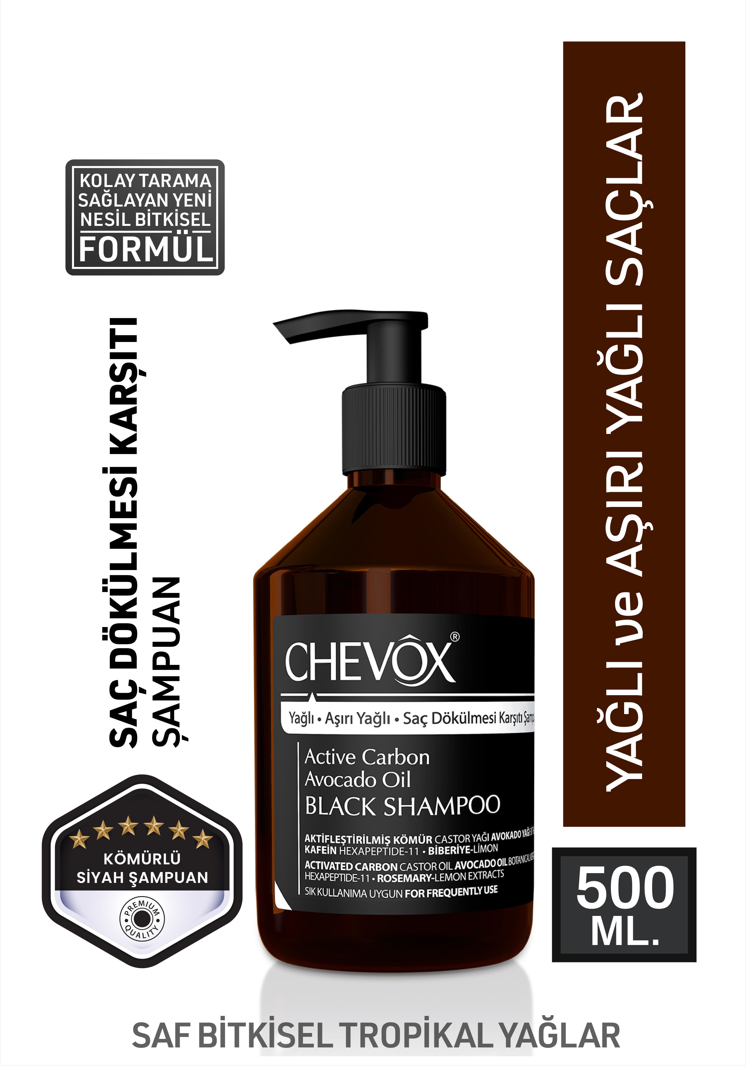 Dermoday Chevox Active Carbon Black Şampuan