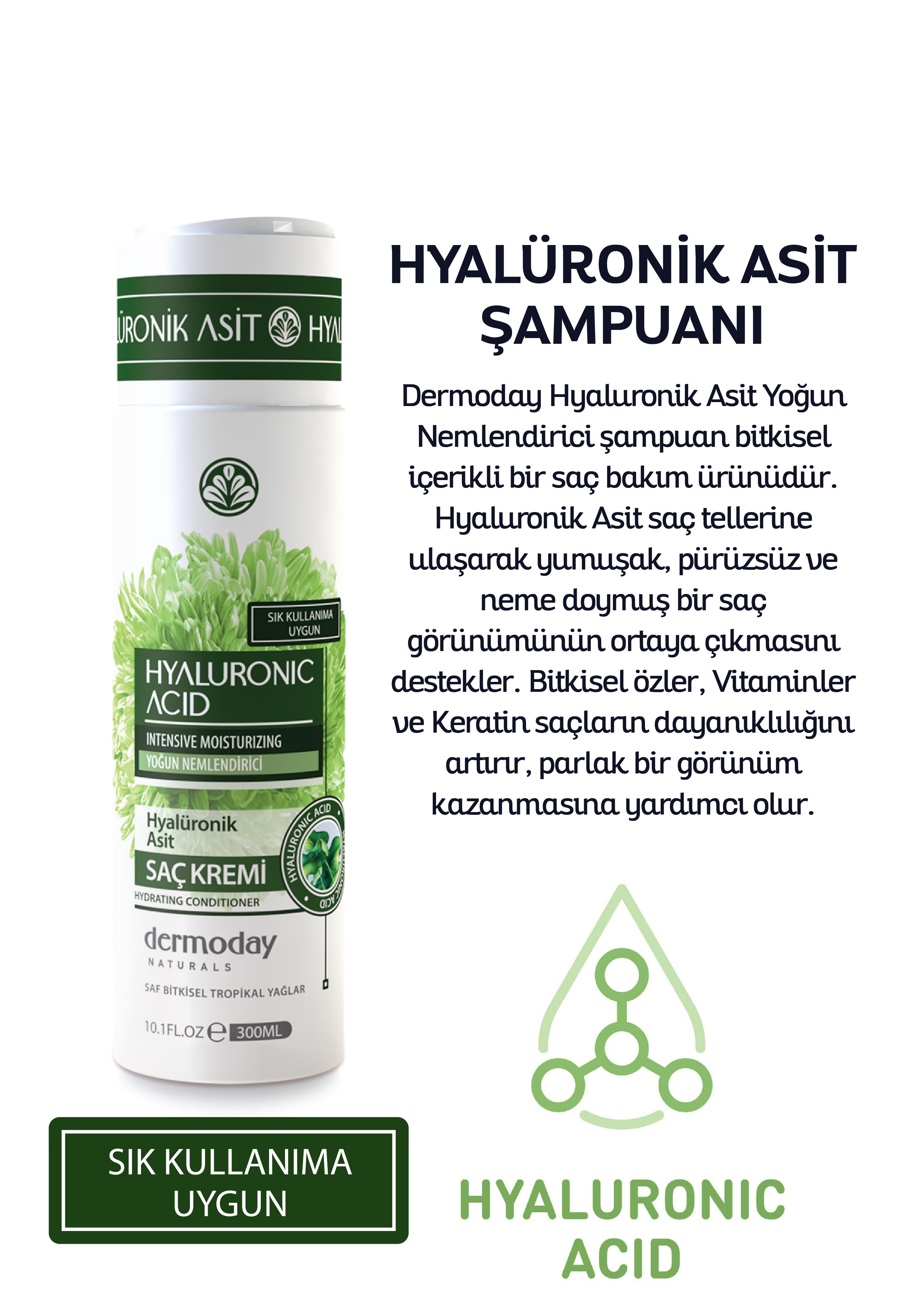 Dermoday Hyalüronik Asit Saç Kremi (Conditioner) - Yoğun Nemlendirici