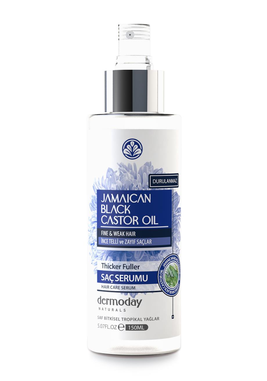 Dermoday Jamaican Black Castor Oil Saç Serumu - İnce Telli ve Zayıf Saçlar