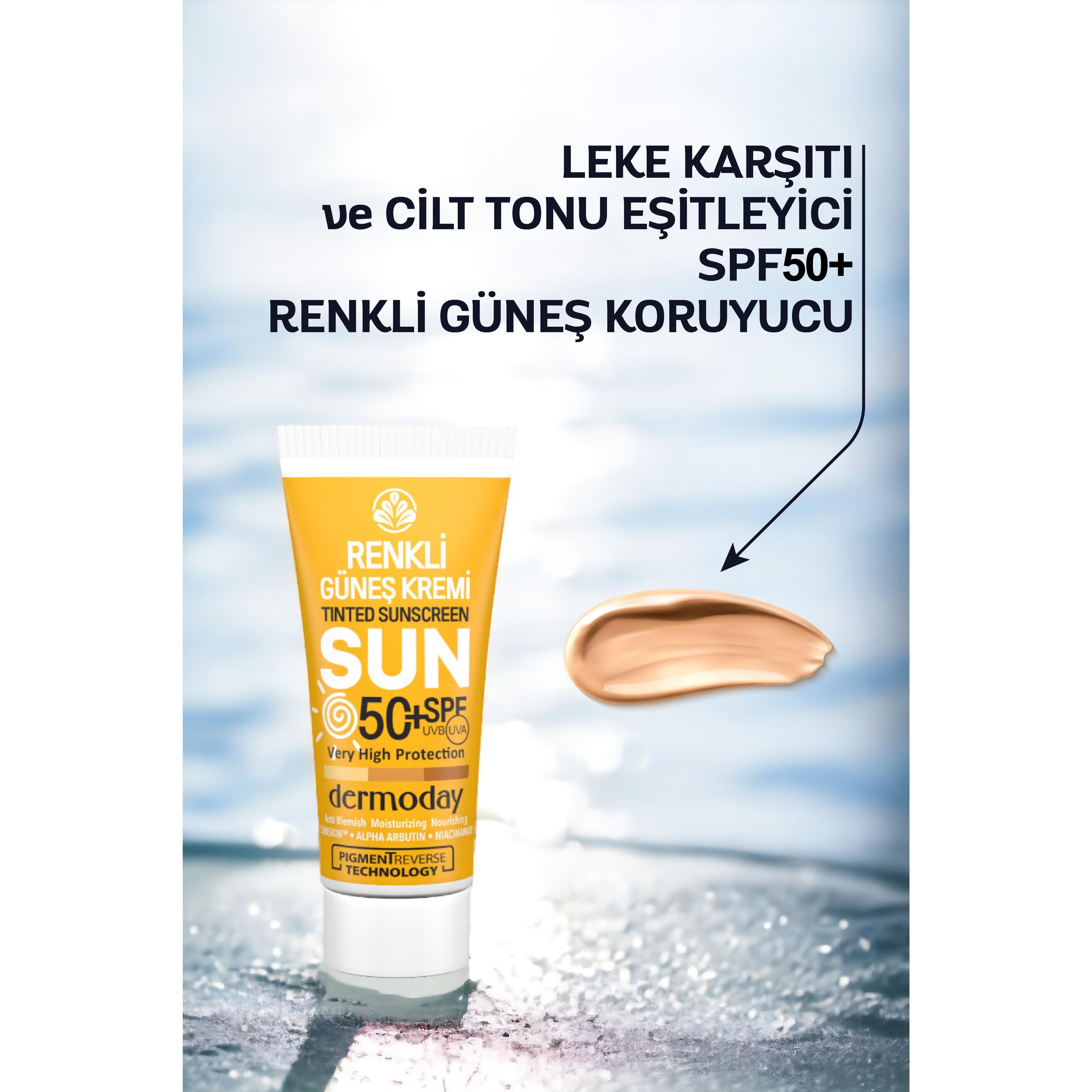 Dermoday Leke Karşıtı Renkli Güneş Kremi SPF 50+