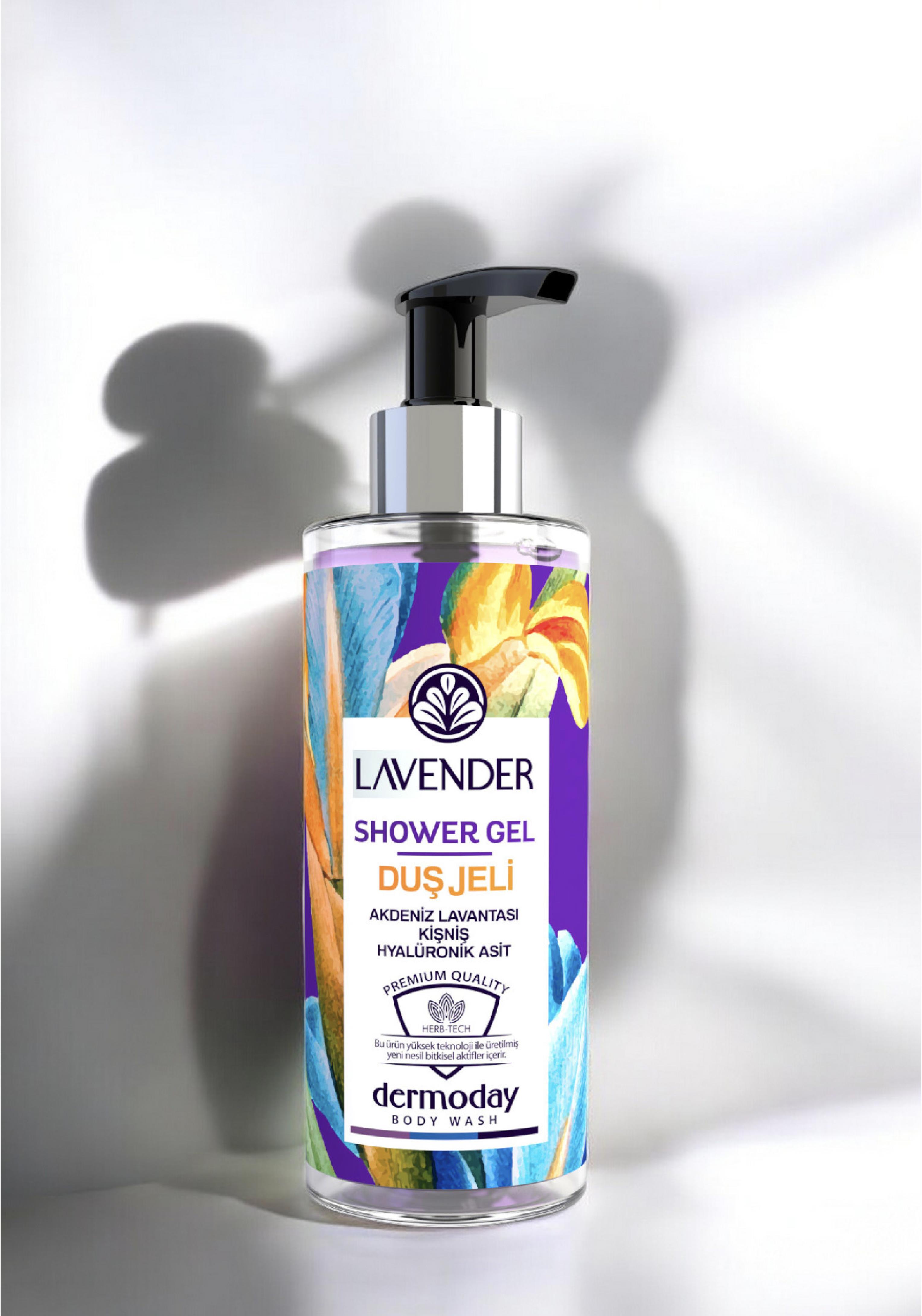 Dermoday Premium Duş Jeli - Akdeniz Lavantası Kişniş Hyalüronik Asit