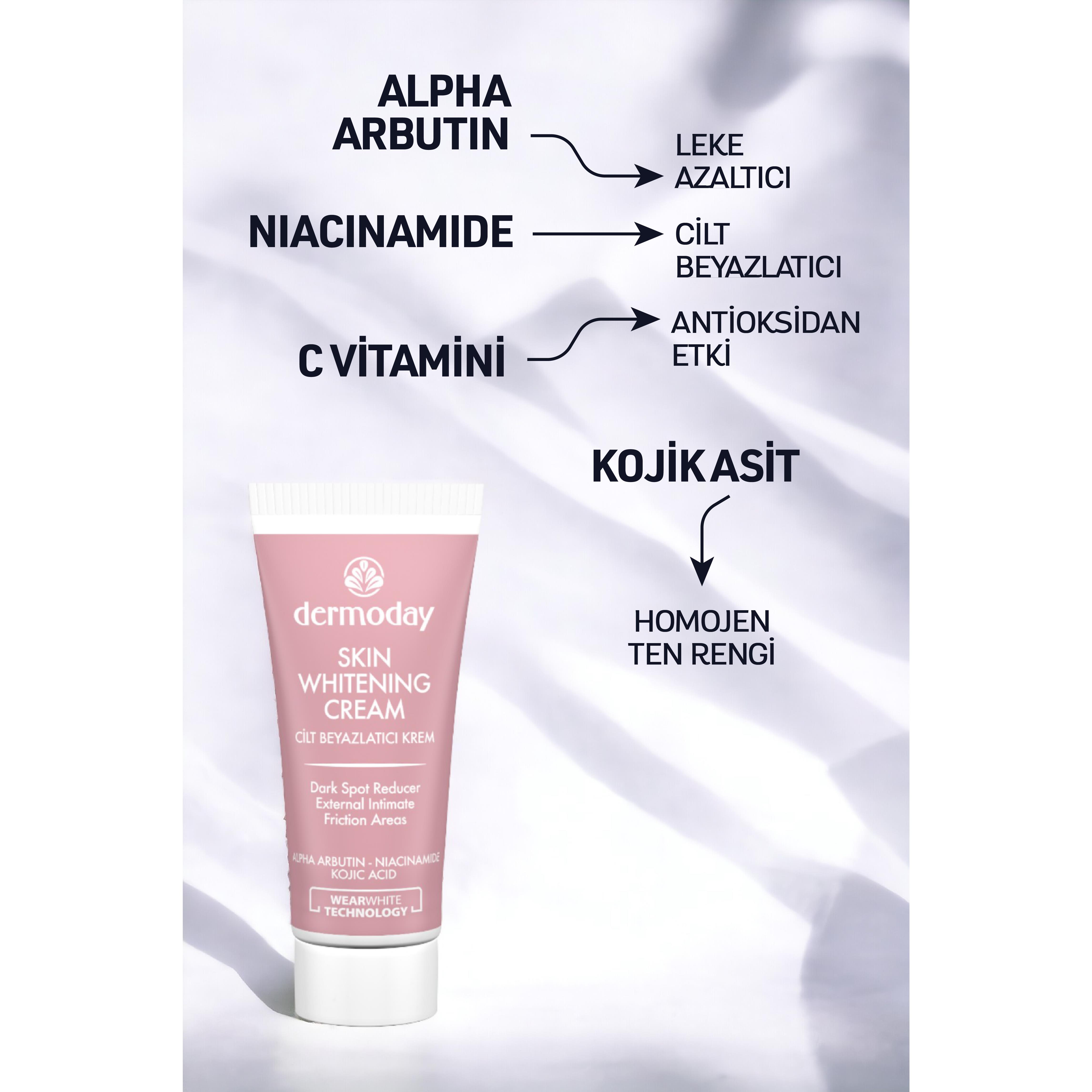 Dermoday WearWhite Leke Karşıtı Cilt Beyazlatıcı Krem