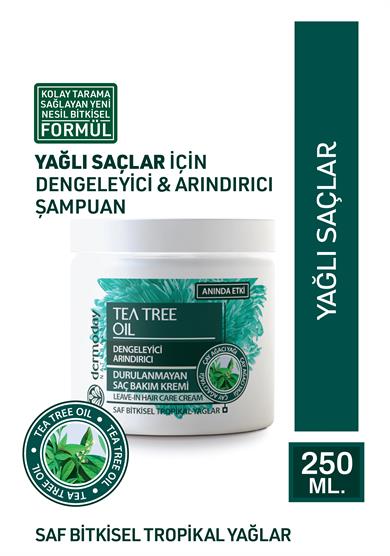 Dermoday Çay Ağacı Yağı Durulanmayan Saç Bakım Kremi - Dengeleyici Arındırıcı