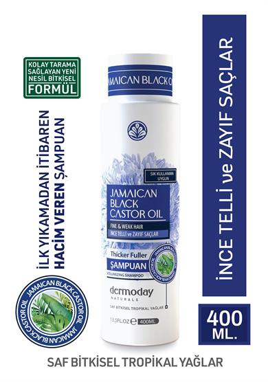Dermoday Jamaican Black Castor Oil Şampuan - İnce Telli ve Zayıf Saçlar